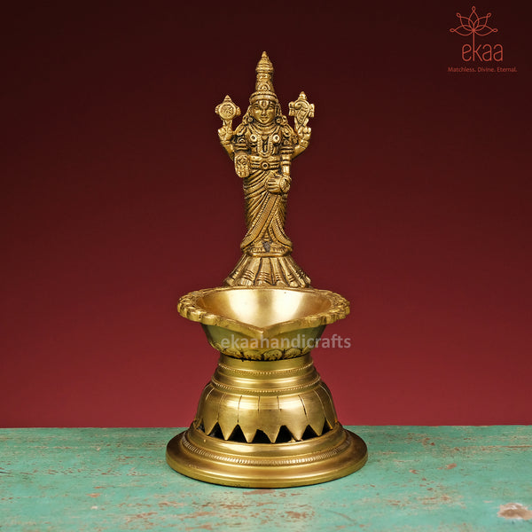 Brass Tirupati Balaji Oil Diya Lamp