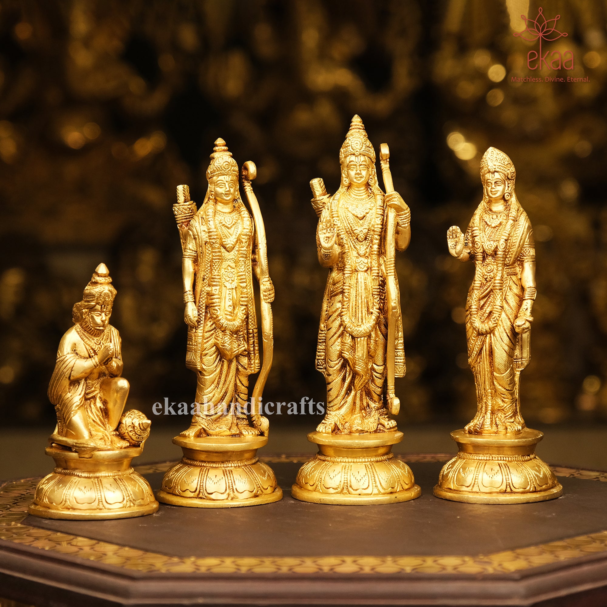 9.5" Brass Ram Darbar Statue For Home – Ekaa Handicrafts