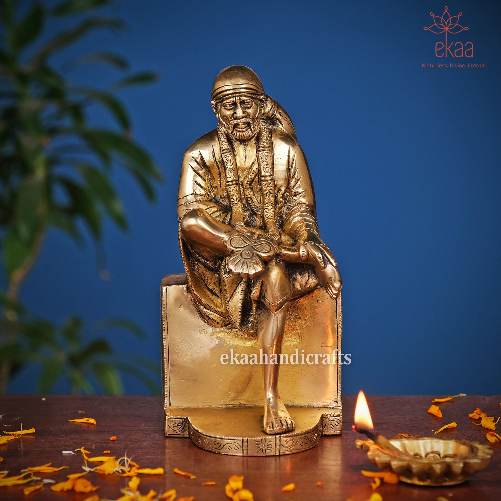 Sai Baba Statue, 11 cm Bonded Bronze Shirdi factory Sai Baba Statue, Sai Baba ki murti,