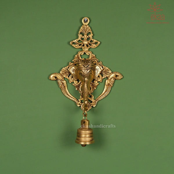 Brass Ganesha Hanging Bell