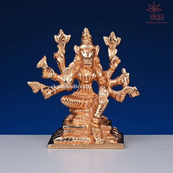 3" Brass Goddess Varahi Devi Idol