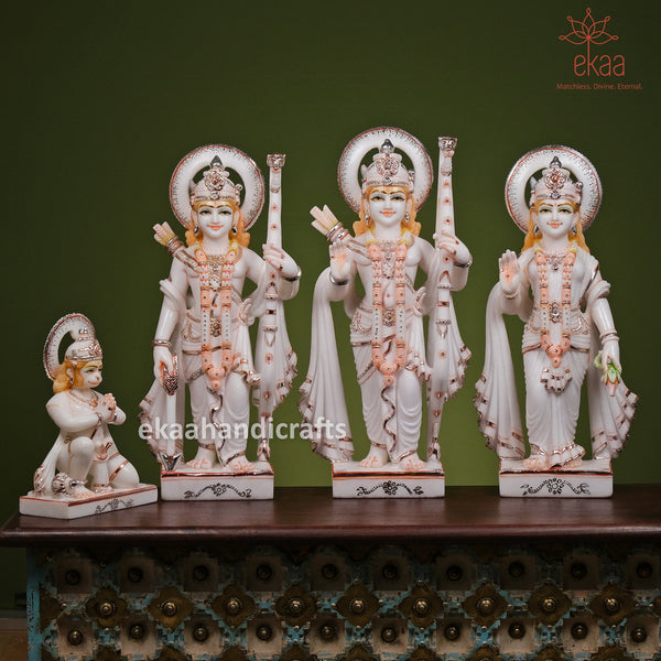24" Ram Darbar Statue Hand Carved in Marble
