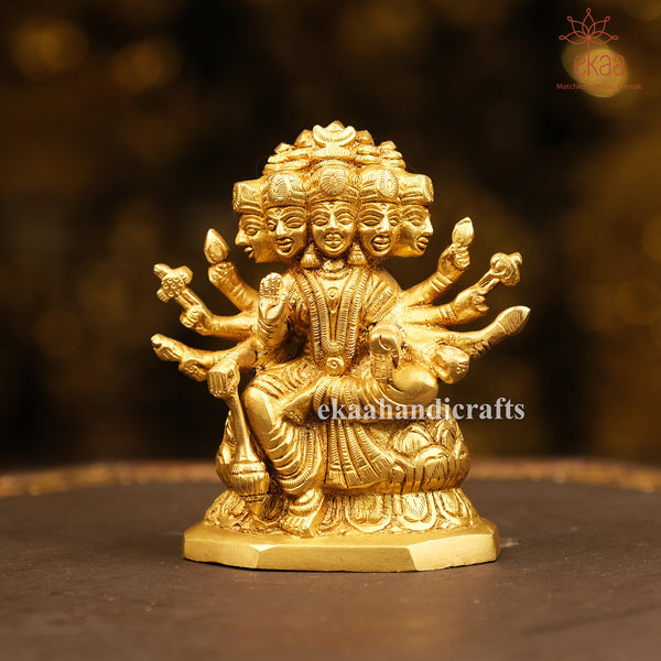 Brass Goddess Gayatri Devi Maa Statue