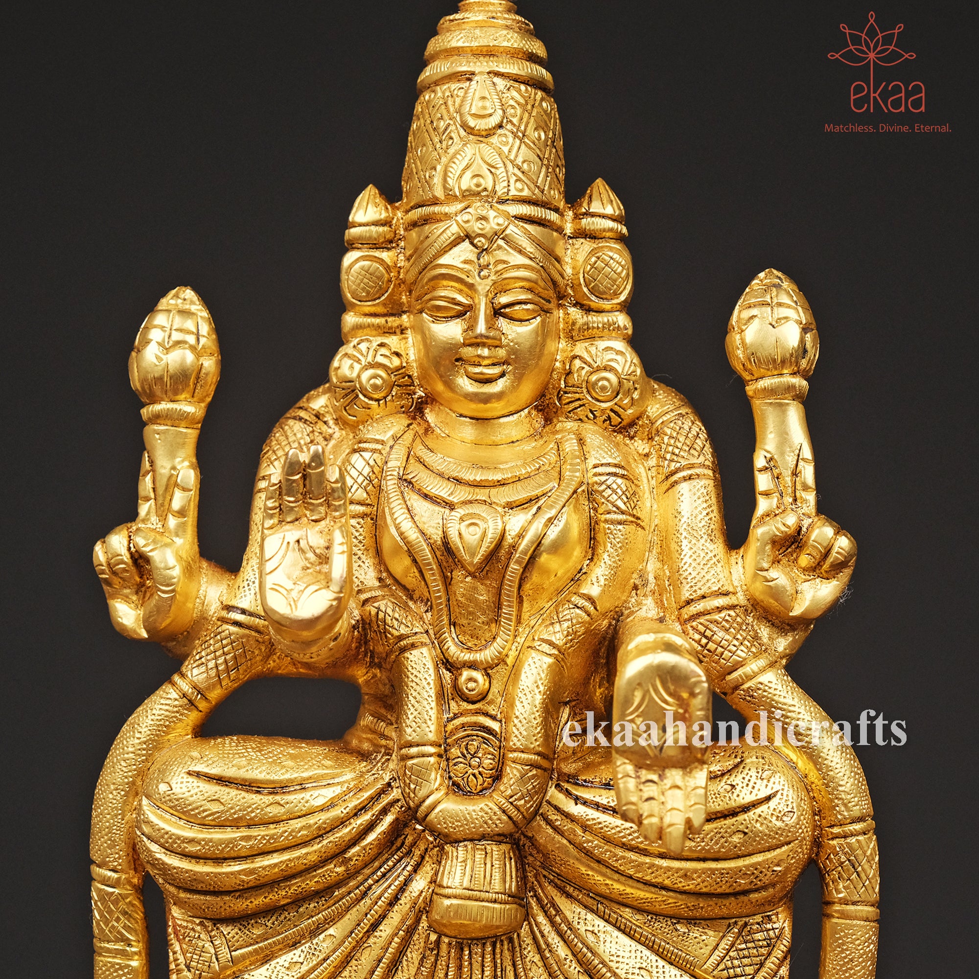 Tirupati Balaji and Padmavati Devi Brass Statue – Ekaa Handicrafts