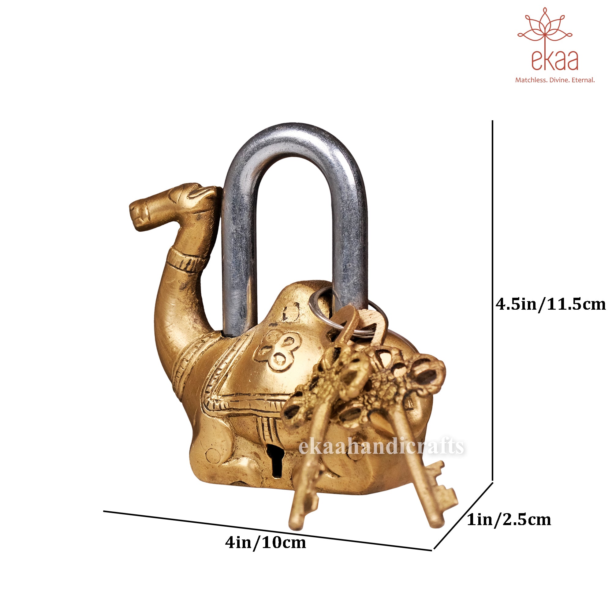 Camel Keys Brass Camel Lock with keys – Ekaa Handicrafts