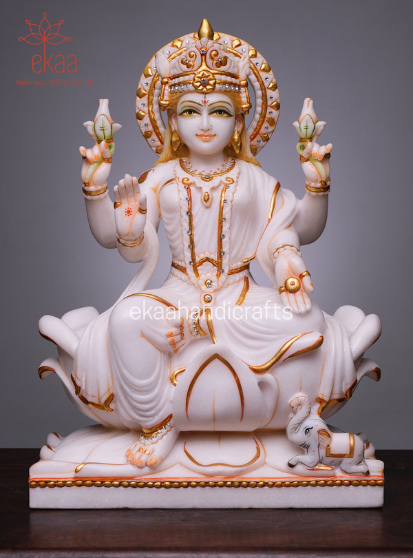 Lakshmi Goddess Marble Statue