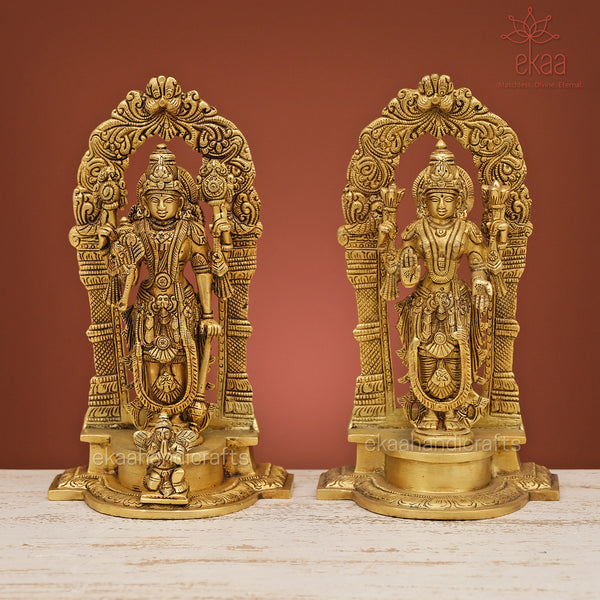 Lakshmi Narayan Idol in Brass