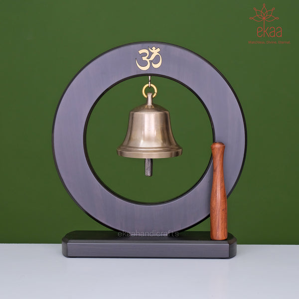 Brass Temple Bell with Stand