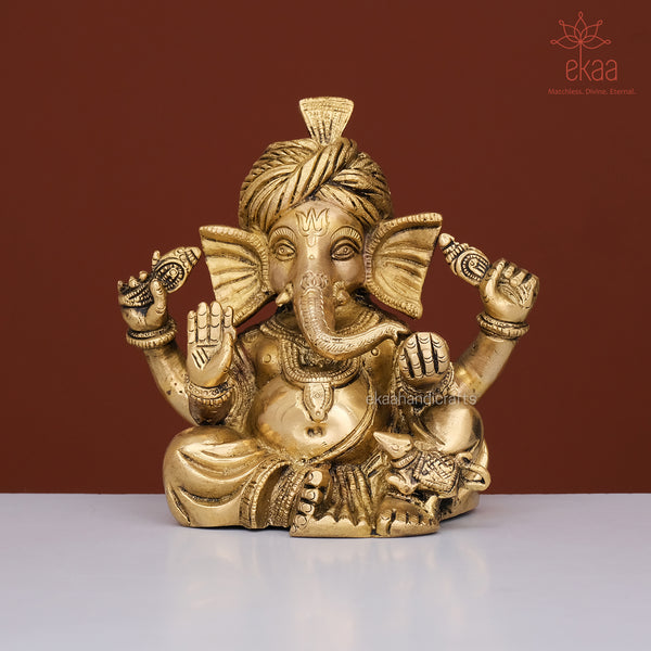 Lord Ganesha Statue Brass