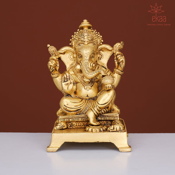 Lord Ganesha Statue in Brass