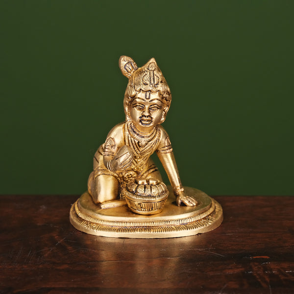 Brass Laddu Gopal Krishna Idol