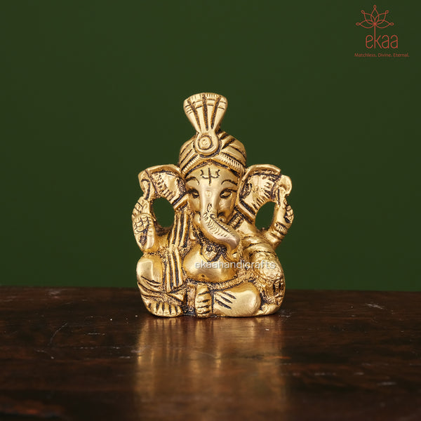 Lord Ganesha Statue in Brass