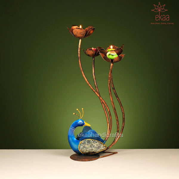 Peacock Candle Stand