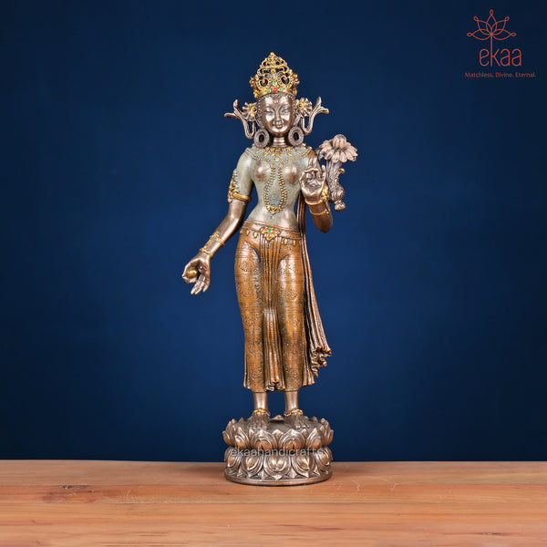 Goddess Tara Statue with Crown