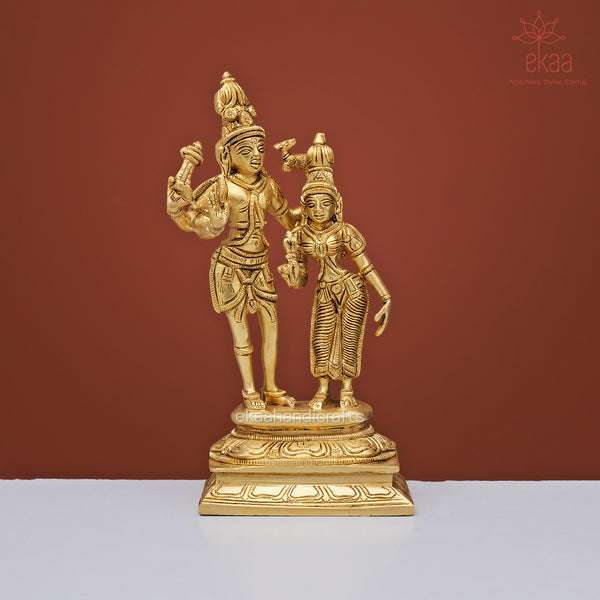 Lakshmi Narayan Idol in Brass