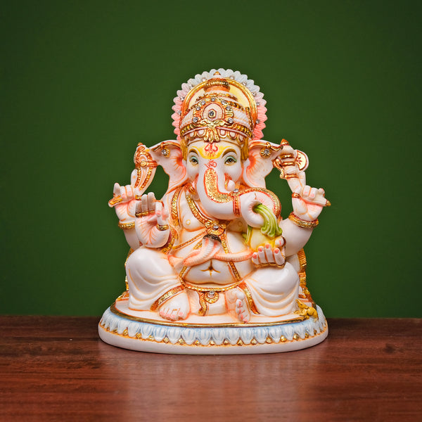 7.5" Lord Ganesh Sitting Statue