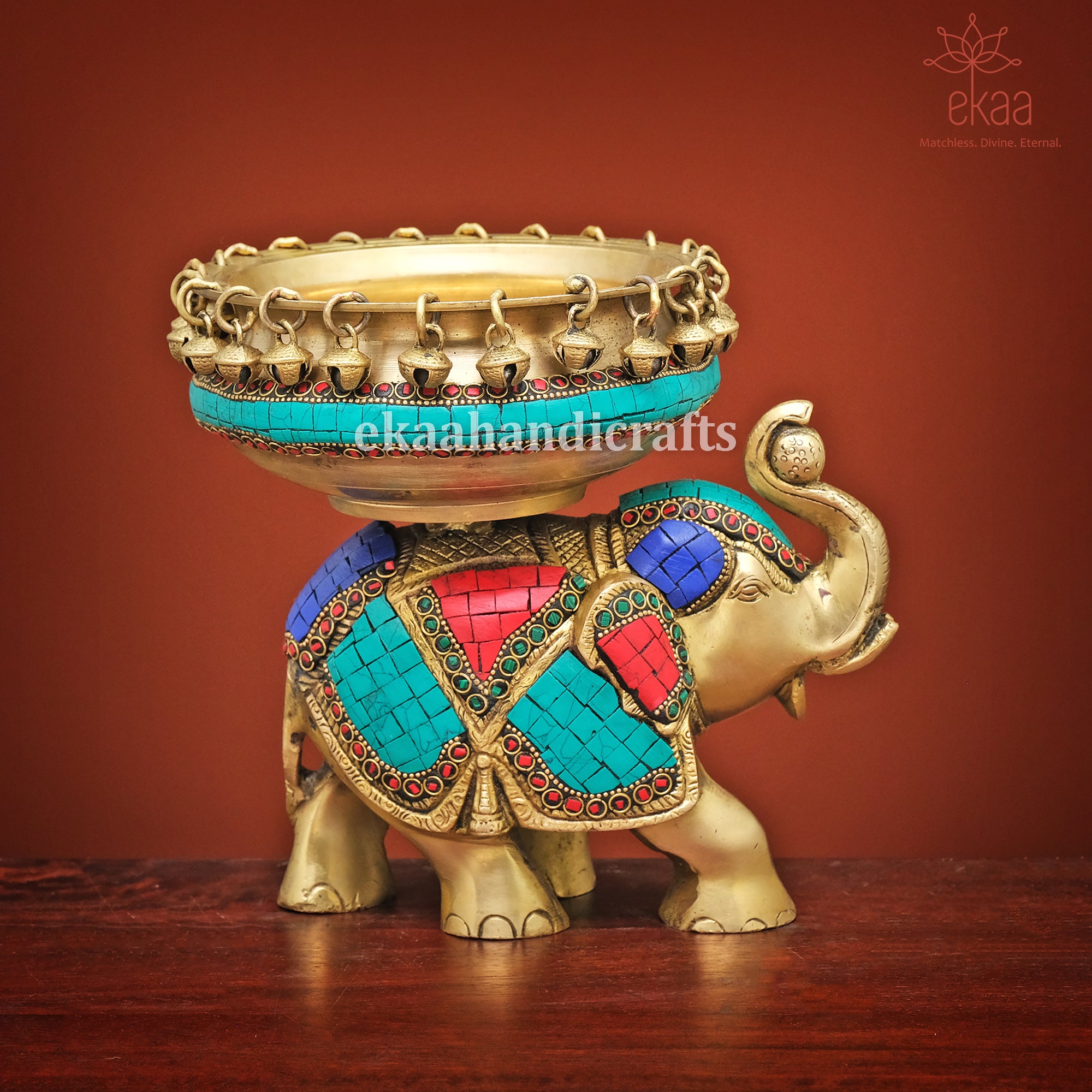 Traditional Brass Elephant Urli Water Bowl – Ekaa Handicrafts
