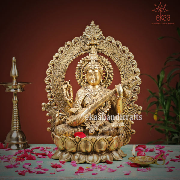 Goddess Saraswati Statue for Home Temple