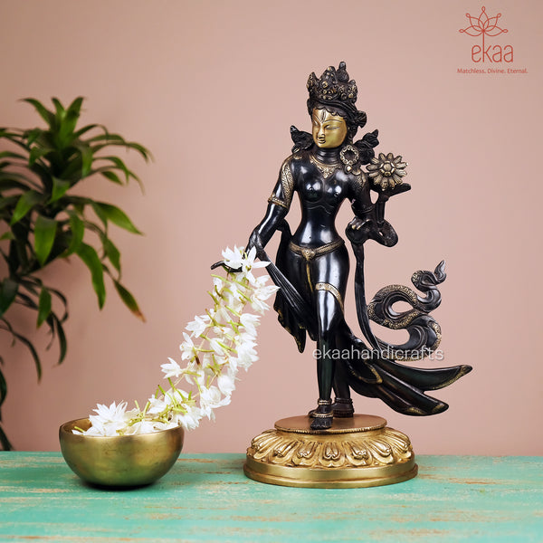 Goddess Tara Statue in Brass